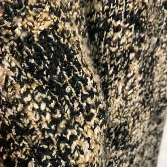 Black and Gold Long Knit Cardigan Sweater by Jones New York - Picture 8 of 11